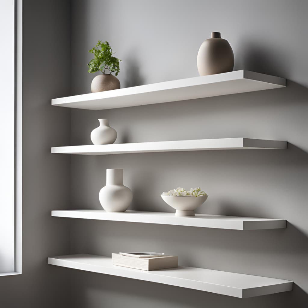 Prateleiras Branca Reta 50x10 MDF Nicho Decoração Quarto Sala Cozinha Escritorio Banheiro