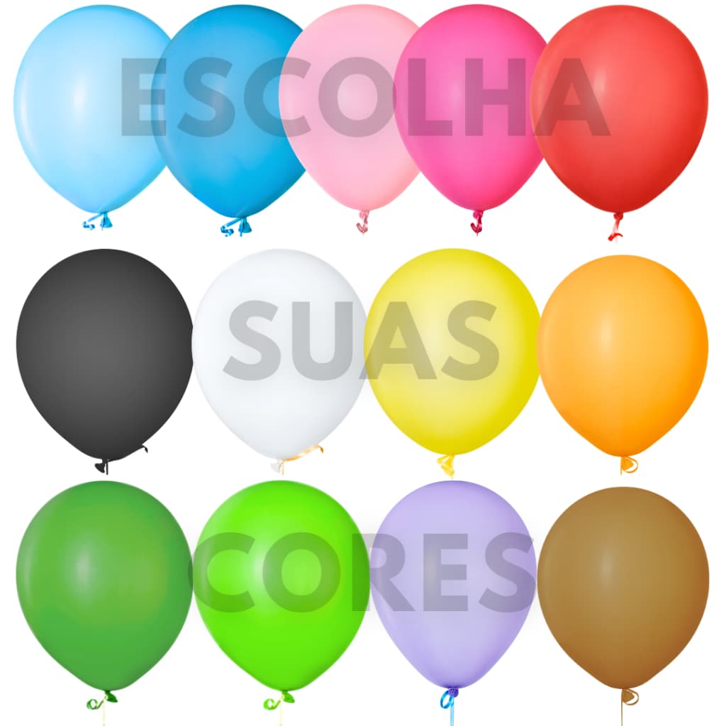 1500 Balão Bexiga Lisa Decoração 6 Polegadas Varias cores Bola Festa Surpresa Aniversário