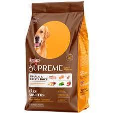 Ração Seca Quatree Supreme Frango e Batata Doce Cães Adultos Raças Médias e Grandes