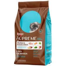 Ração Seca Quatree Supreme Frango e Batata Doce Cães Filhotes Raças Pequenas