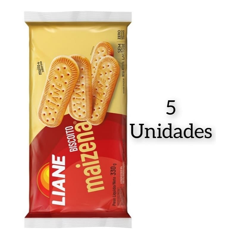 Biscoito Doce Maizena Liane Sem Lactose 330G - 5 unidades