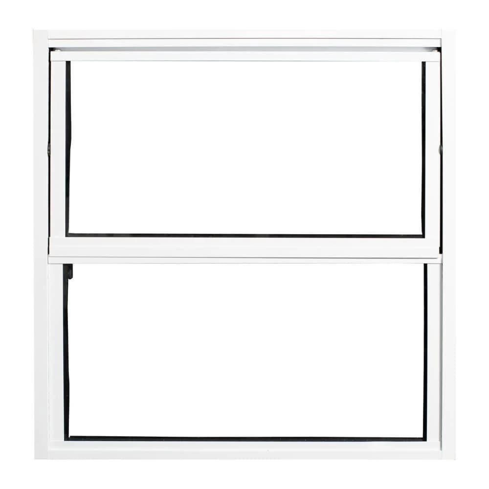 Vitro Basculante 30x30 Cm Alumínio Branco vidro Liso