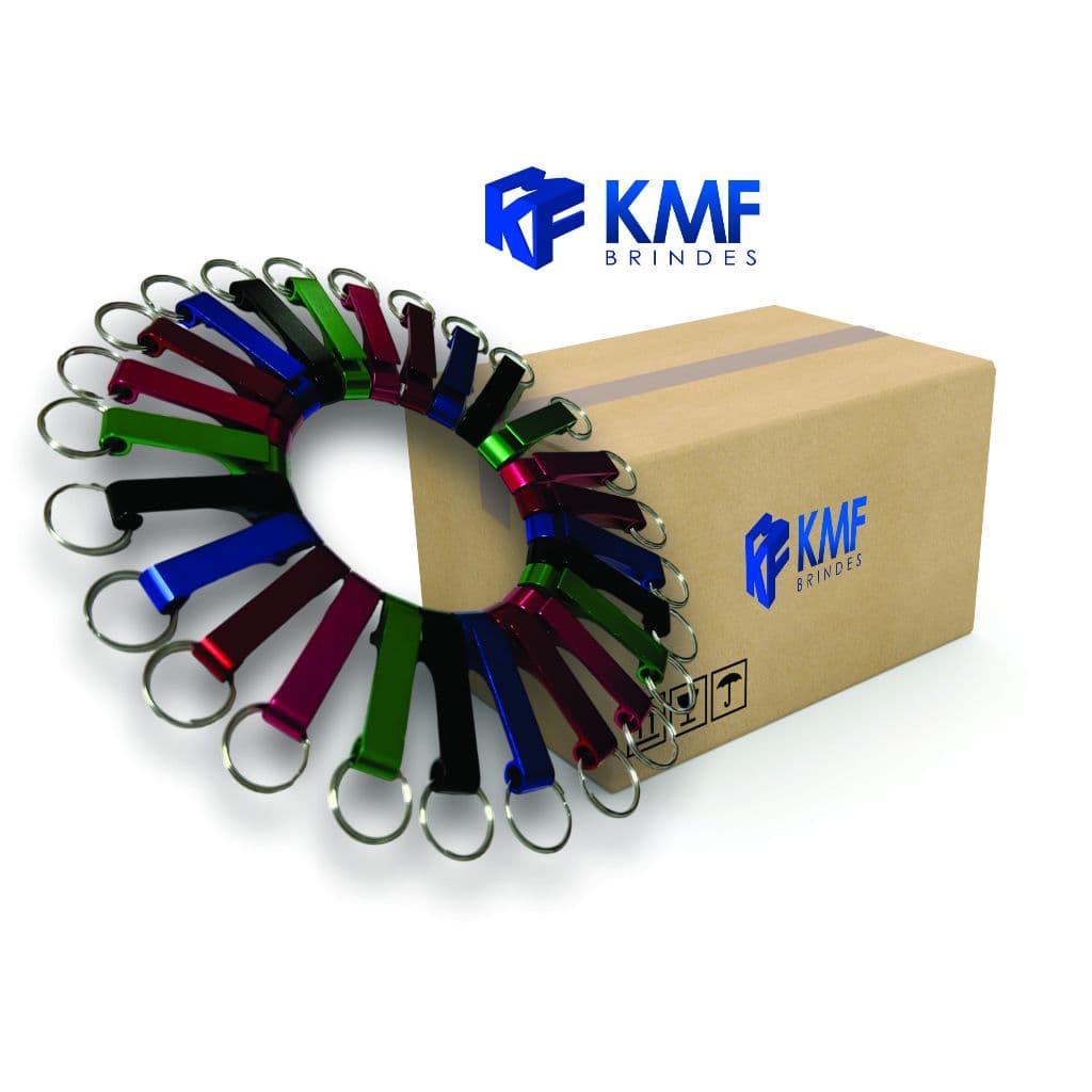 Kit 50 Chaveiros Abridor de Garrafas e Latas - Pé de Galinha - Liso Sem Personalização - Fabricante
