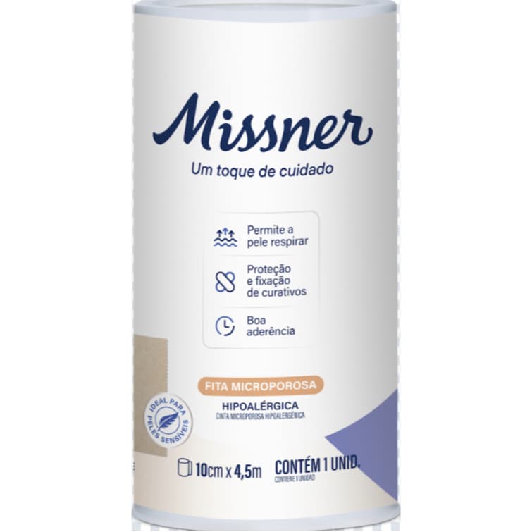 Fita Micropore Bege 10cm x 4,5m Microporosa Missner