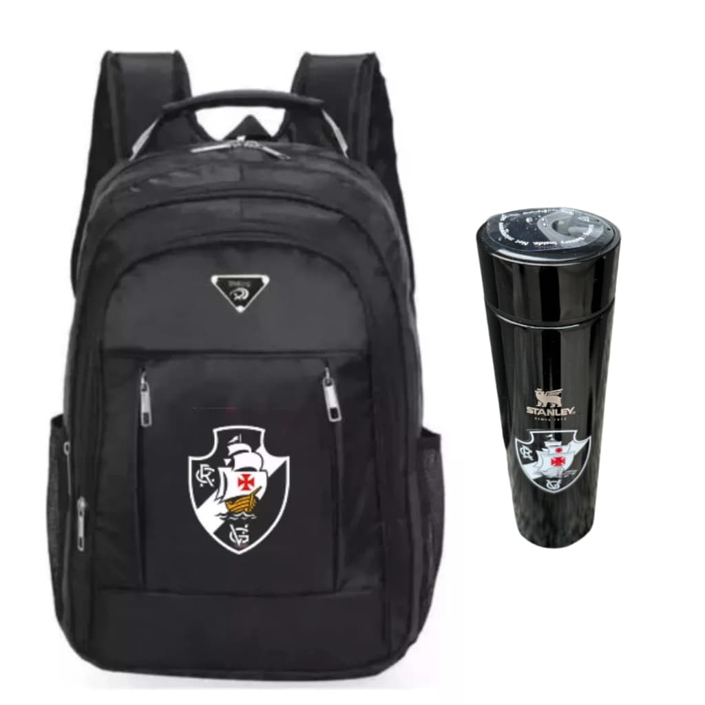 bolsa mochila VASCO TIME BRASILEIRO +GARRAFA TERMICA