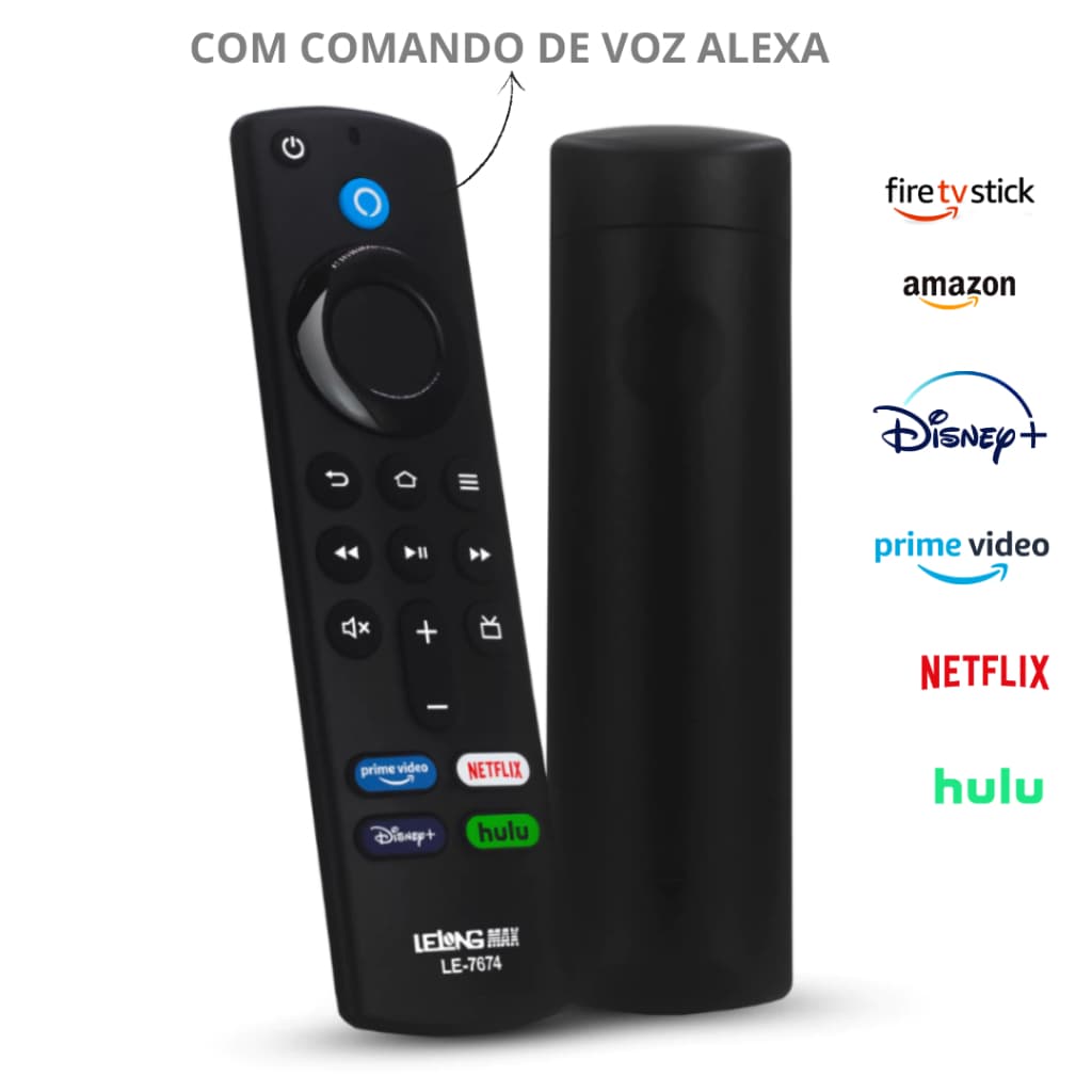 Controle Remoto Comando De Voz Para Fire Tv Stick Lite Amazon Fire Tv Stick 4k Com Alexa