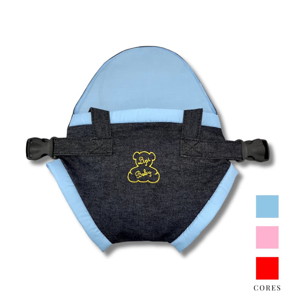 Canguru Cadeirinha Jeans Passeio Conforto Bebê Até 15kg
