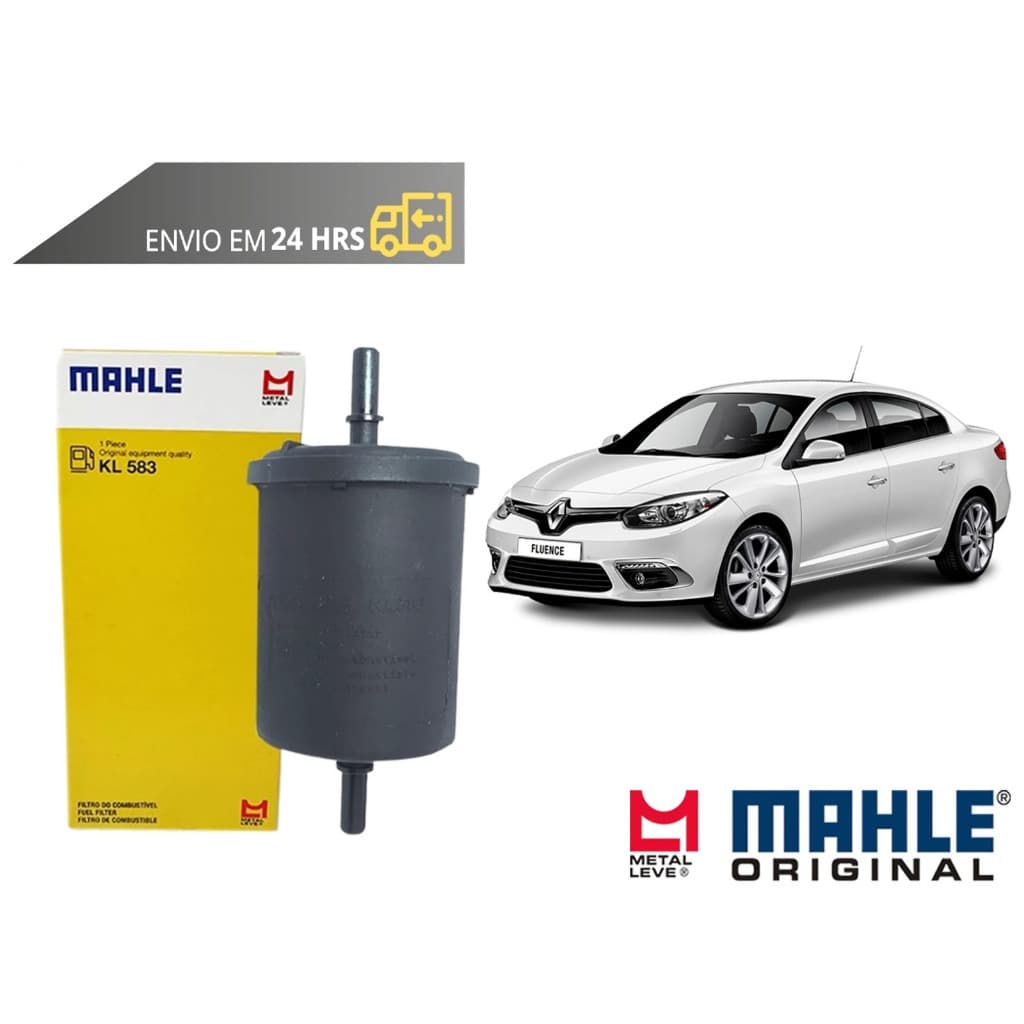 Filtro de Combustível Renault Fluence todos de 2011 a 2019 Original Mahle Metal Leve