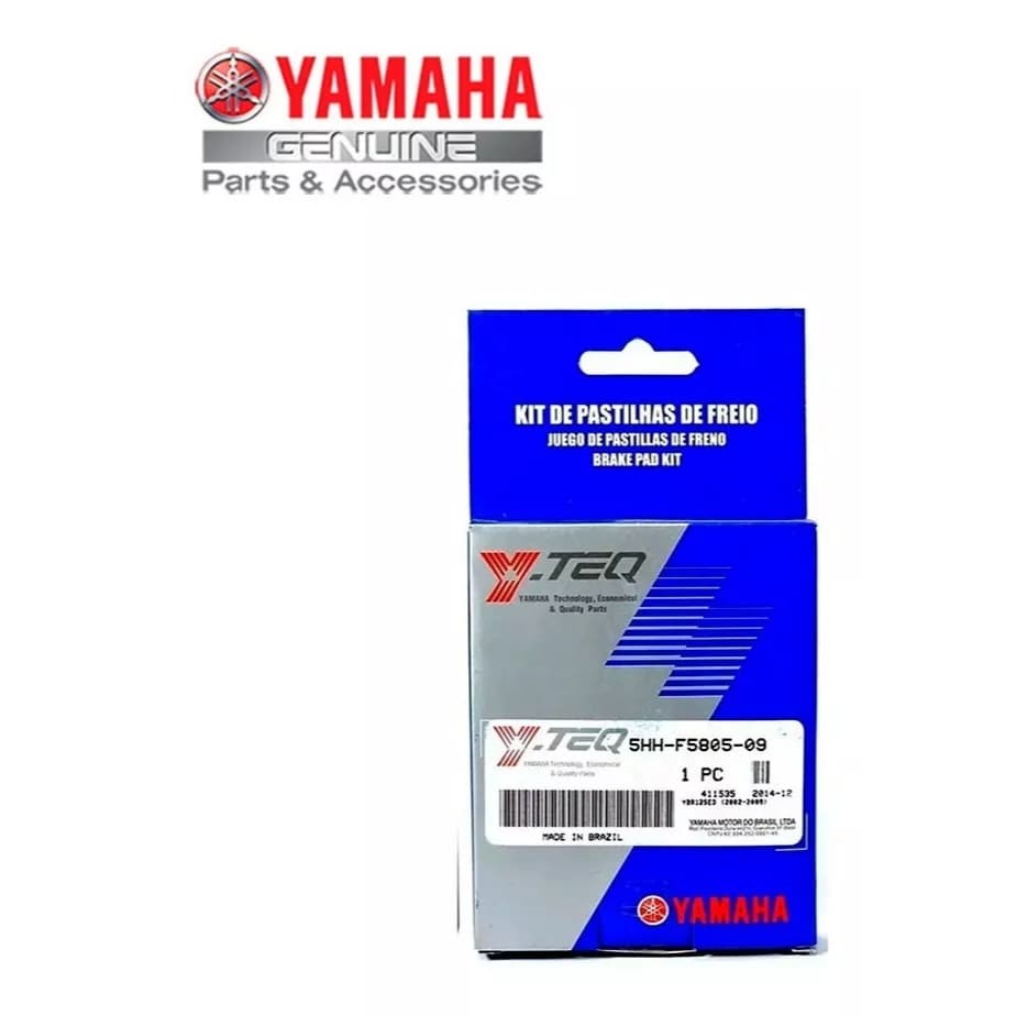 Pastilha De Freio Dianteiro Fazer 250 Até 2015 Original Y-teq Yamaha