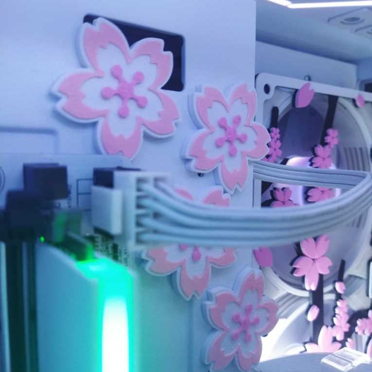 Sakura Com Imã Para Geladeira PC Gamer Escritório