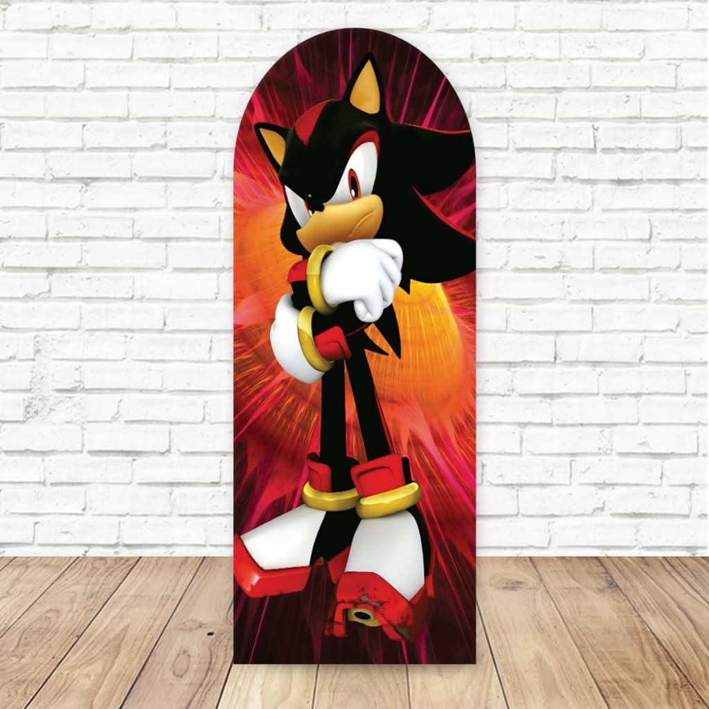Capa para Painel Romano Arredondado Sonic 2,20mx1,50m Com Elástico Decorativa Sublimada