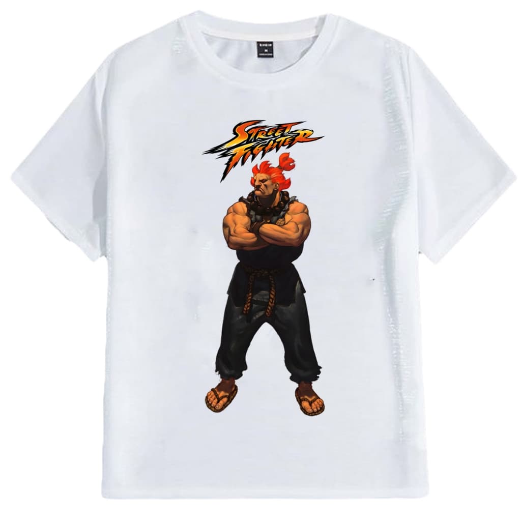 Bison Ryu  Ken street fighter camiseta infantil 2 ao 12 Blanka Zangief