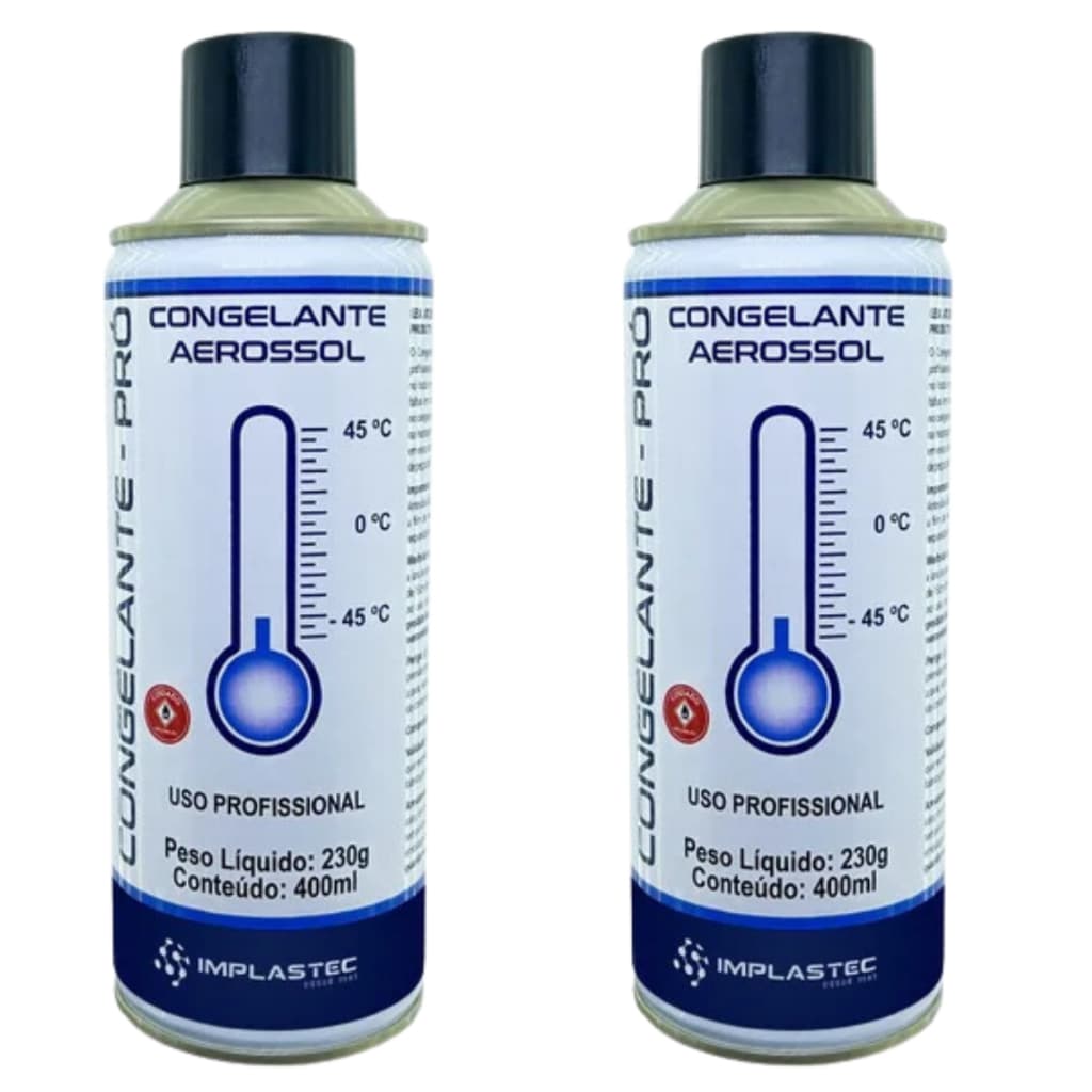 2 Spray Congelante Para Detectar Defeito Na Placa da Impressora pc ou notebbook 400 ml cada