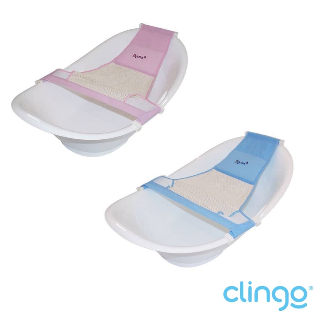 Rede de Banheira Ajustável Clingo Suporte para Banho Bebê Segurança Conforto Antiderrapante Universal
