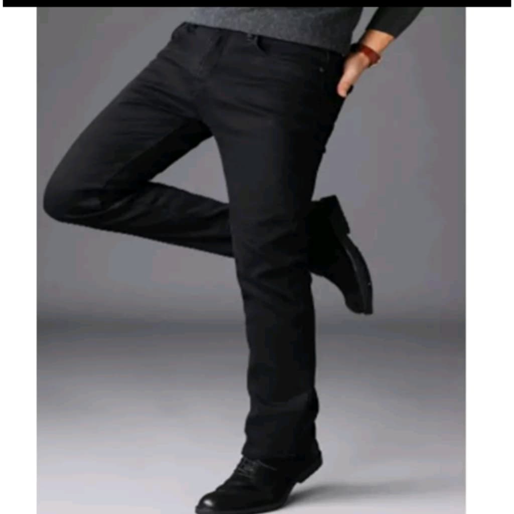 Calça jeans com elastano preta e azul