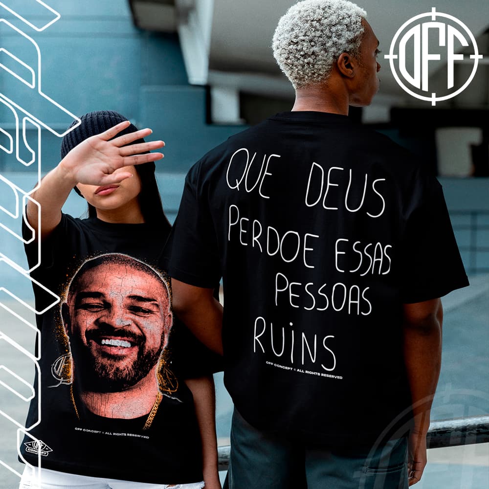 Camiseta Basica e OVERSIZED Adriano Imperador Dedeco Pessoas Ruins Graphic Tee Unissex - Offconcept