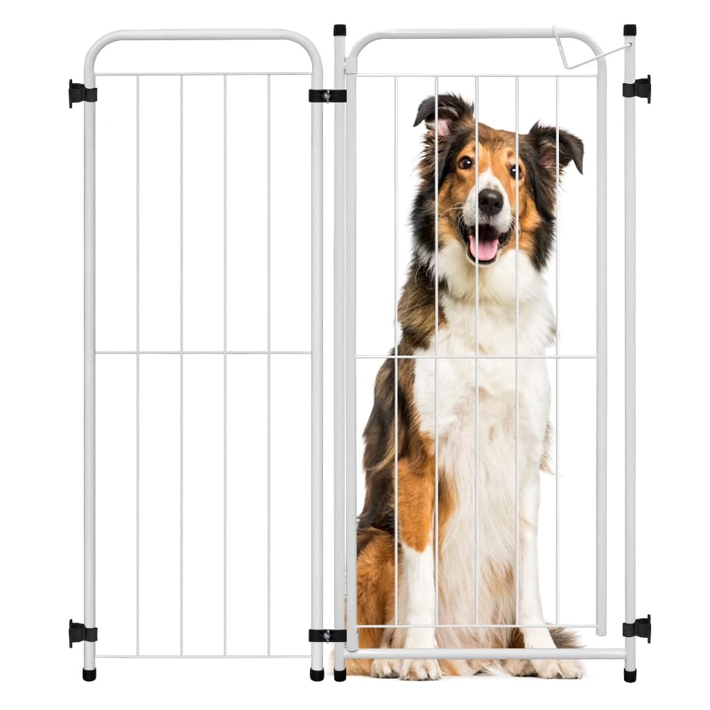 Cercado Açomix linear 87 cm x 98 cm de Altura Branco ( 01 Módulo Mais Portão )
