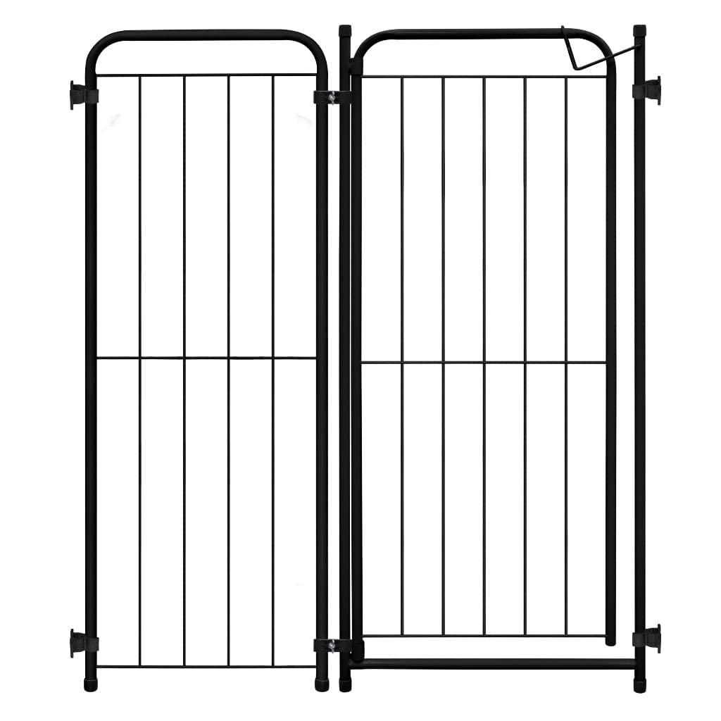 Cercado Açomix Linear 87 cm x 98 cm Com Portão Preto ( 01 Módulo Mais Portão )