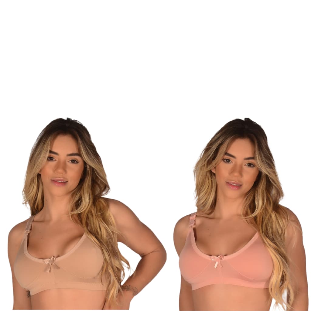 2 Soutien Básico Plus Size Alça Reforçada Contortável Sutiã Revenda Atacado