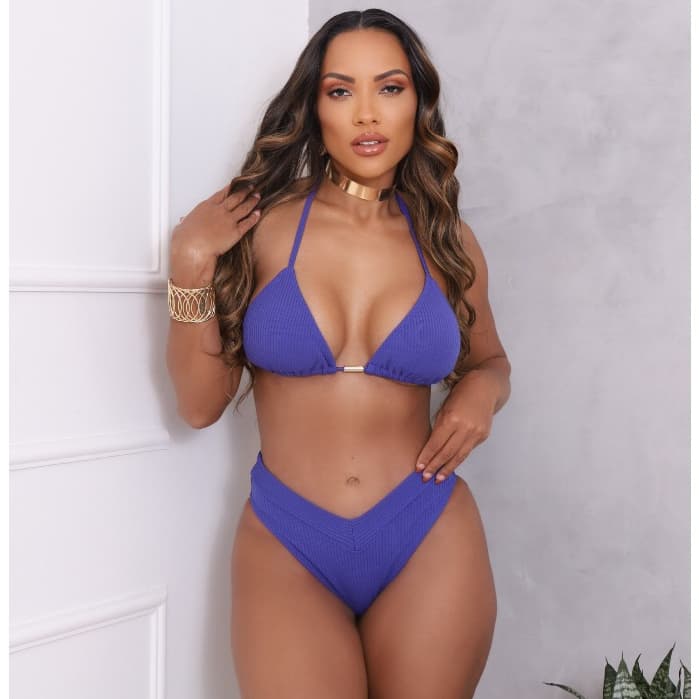 Biquini Conjunto Top Cortininha Calcinha Asa Delta EFEITO LIPO Bojo Removivel PROMOÇÃO