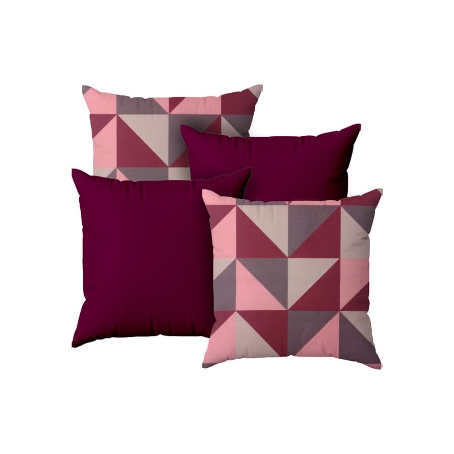 Kit 4 Capa De Almofada 45x45 Decoração Para Sala Quarto Sofá Com Zipér Invisível