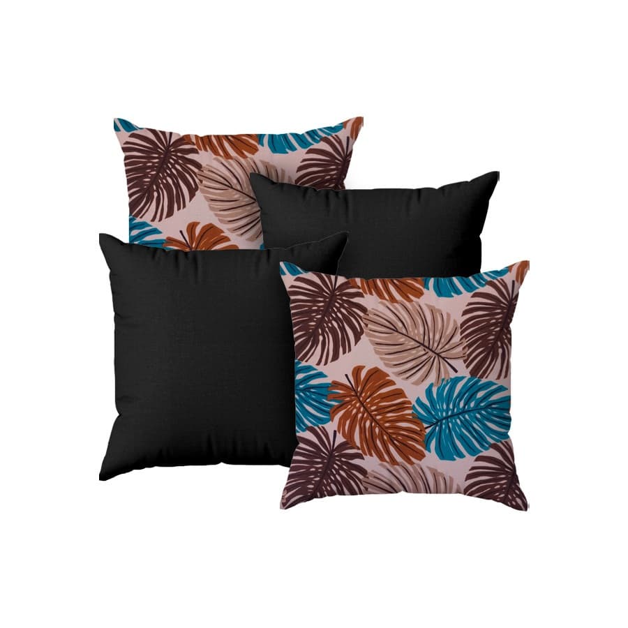 Capa de Almofada Decoração Quarto Sofá 45x45 Enfeites Para Sala Kit 4 Peças
