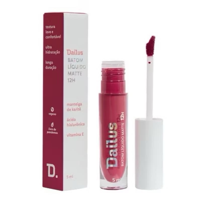 BATOM LÍQUIDO MATTE 12H - MAGENTA - DAILUS