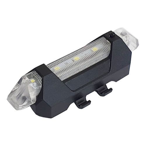 Sinalizador Lanterna Led Para Bicicleta Bike Branco recarregavel