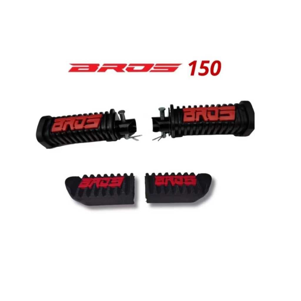 Kit Pedaleira Dianteira Traseira Bros Nxr 150 / 160 02 Pares