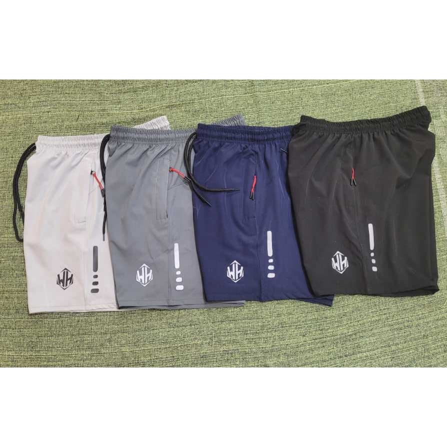 short masculino  bermuda tactel elastano treino esportivo