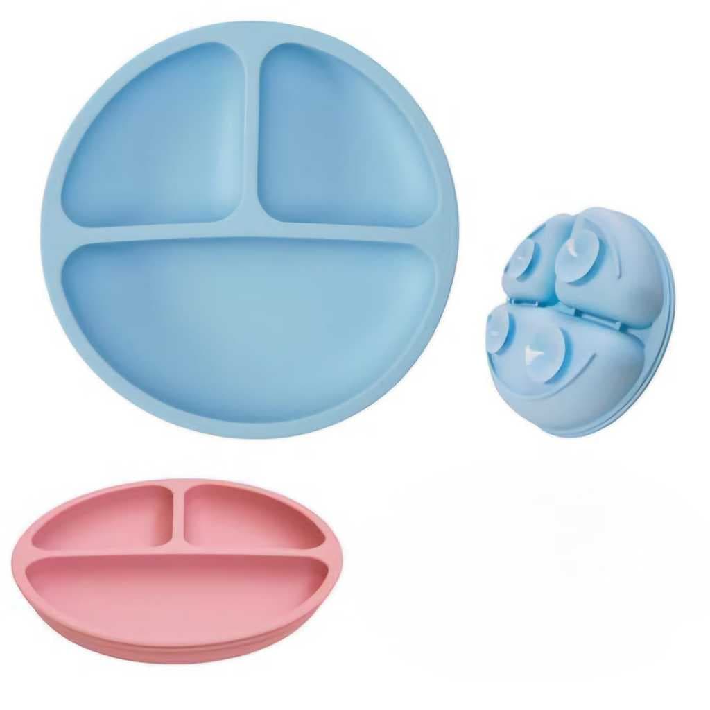 Prato de Silicone Baby c/ Divisória - ArtBaby