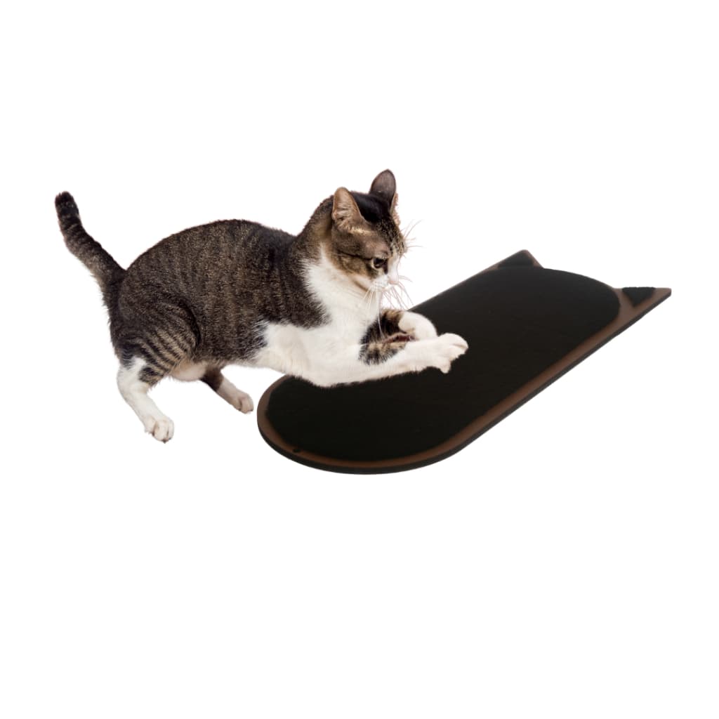 Arranhador De Gato Parede Mdf Carpete Grande Brinquedo Pet Reforçado Caramelo