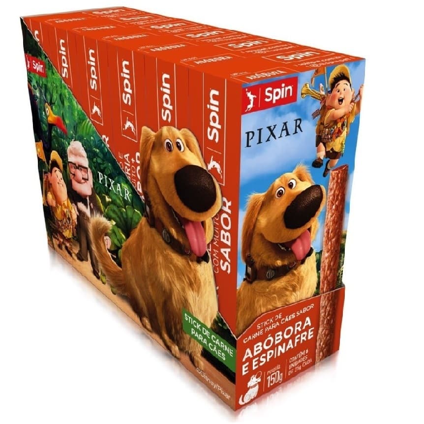 Petiscos Spin Disney Pixar Up Abobora e Espinafre 25g para Cães