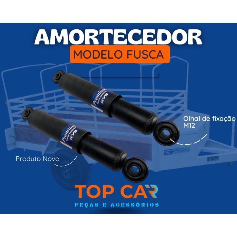 Par de amortecedor Novos Para Carretinha reboque modelo Fusca suspensão
