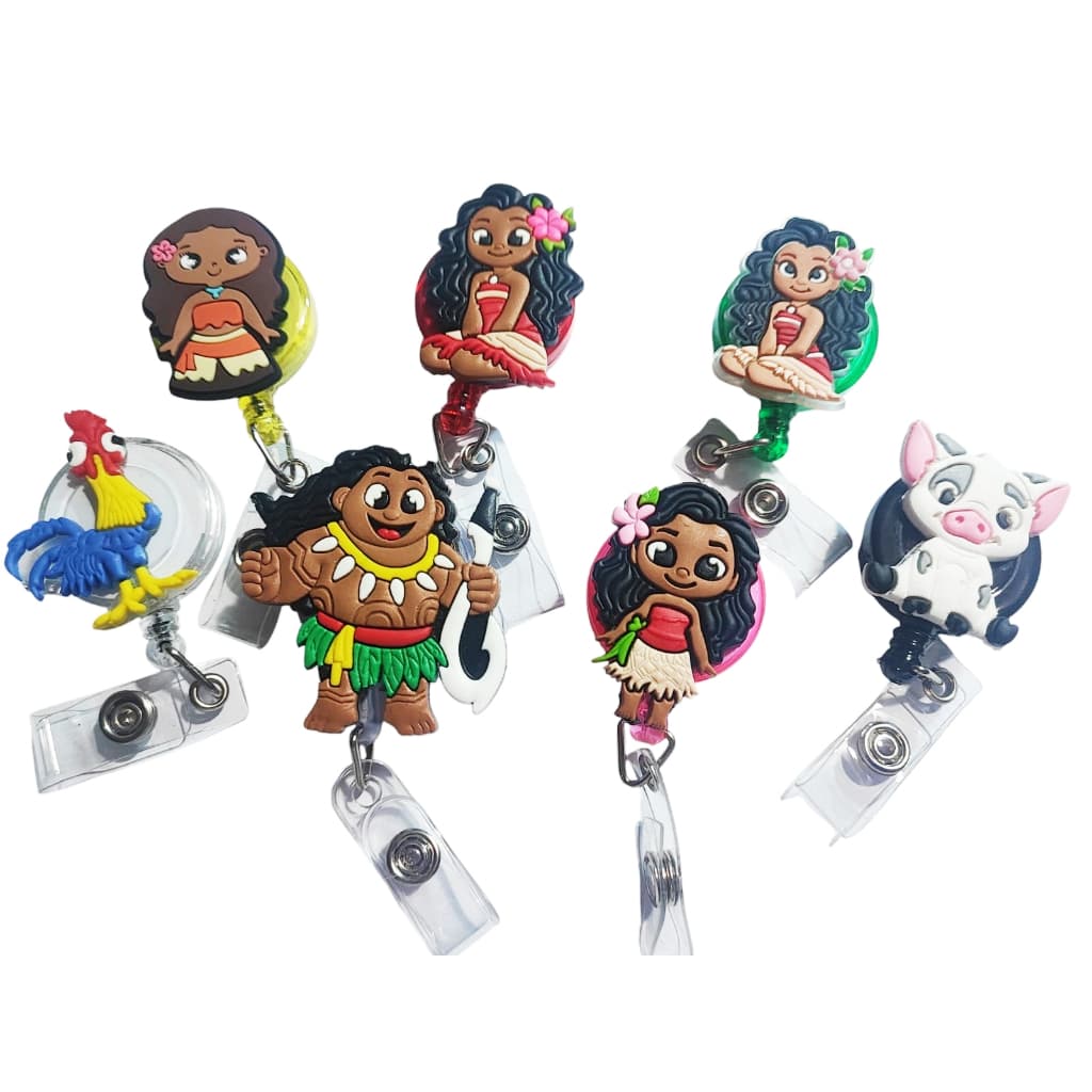 Porta Crachá Moana Maui Desenhos animados Roller