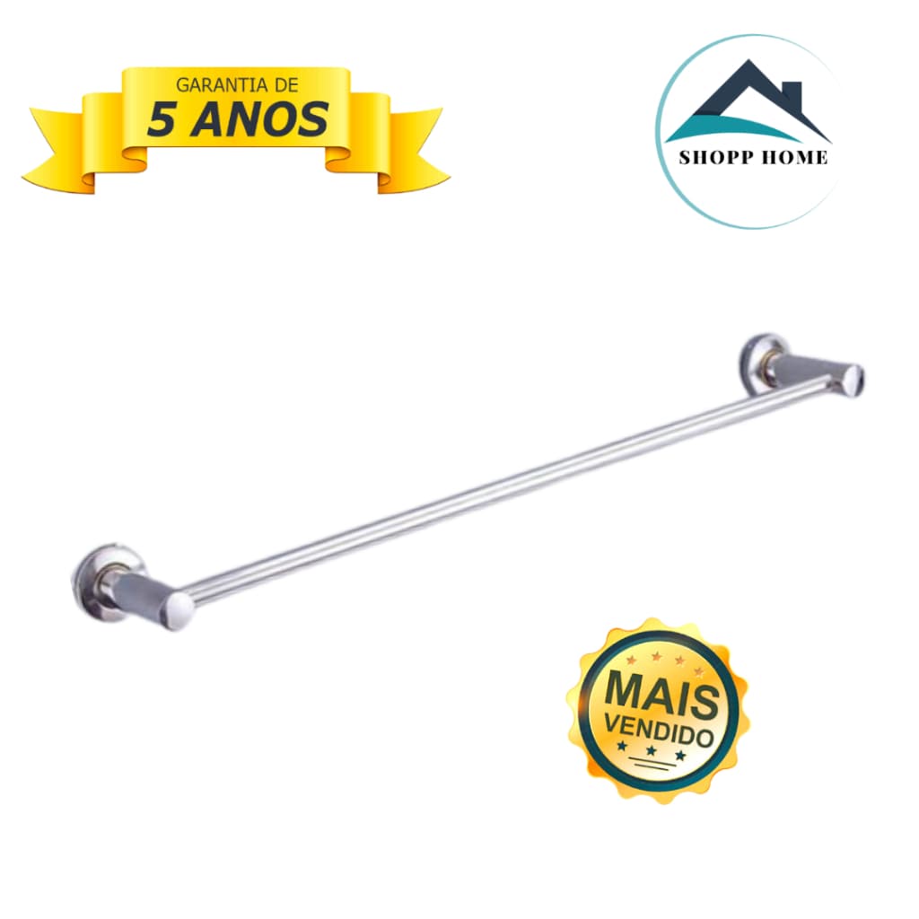 Suporte Toalheiro Banheiro Porta Toalhas de banho Reto Banho Inox