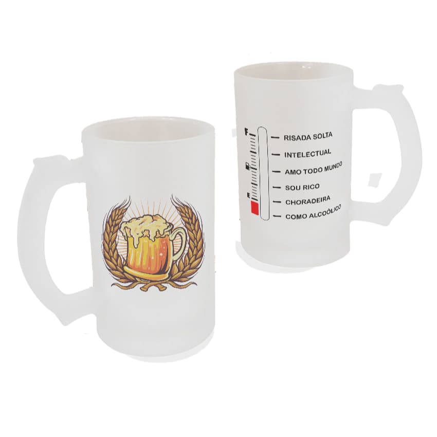 Caneca Chopp 500ml Caneca Medidora de Álcool