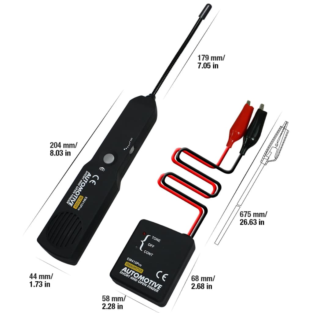 EM415pro Scanner De Circuito De 6V A 42V Testador De Curto-Aberto Automotivo De Cabo De Teste De Linha De Diagnóstico De