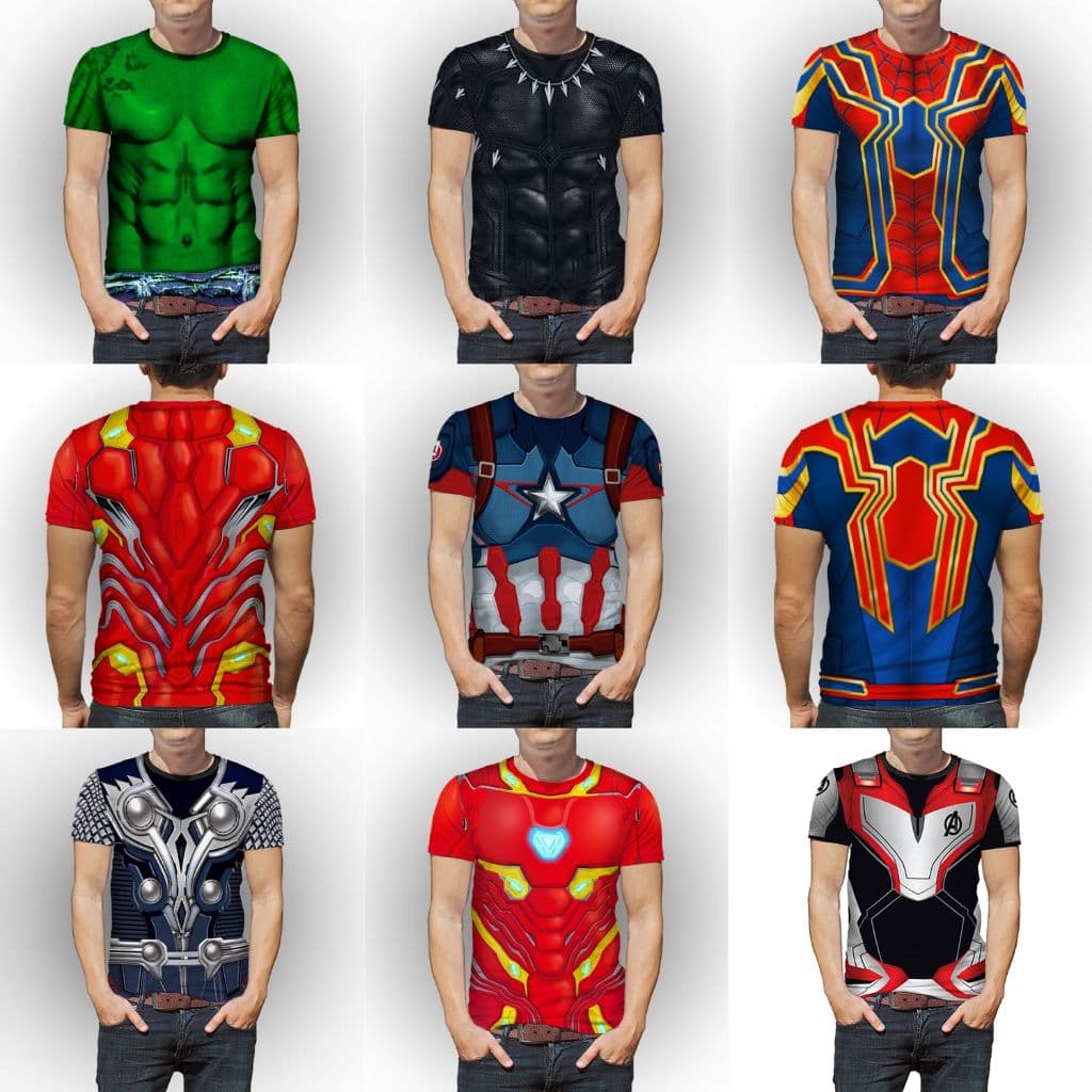 Camisetas de Super Herois Marvel em Dryfit para treino e aniversários