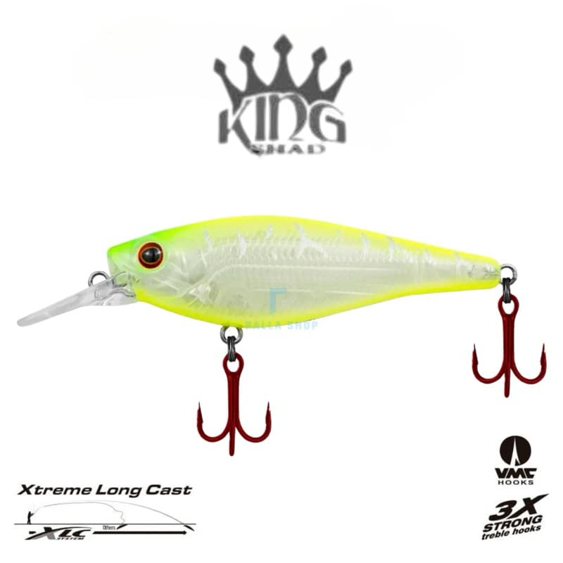 Isca Artificial King Shad 70 Marine Sports  7cm / 10g Robalo Tucunaré Traíra Dourado