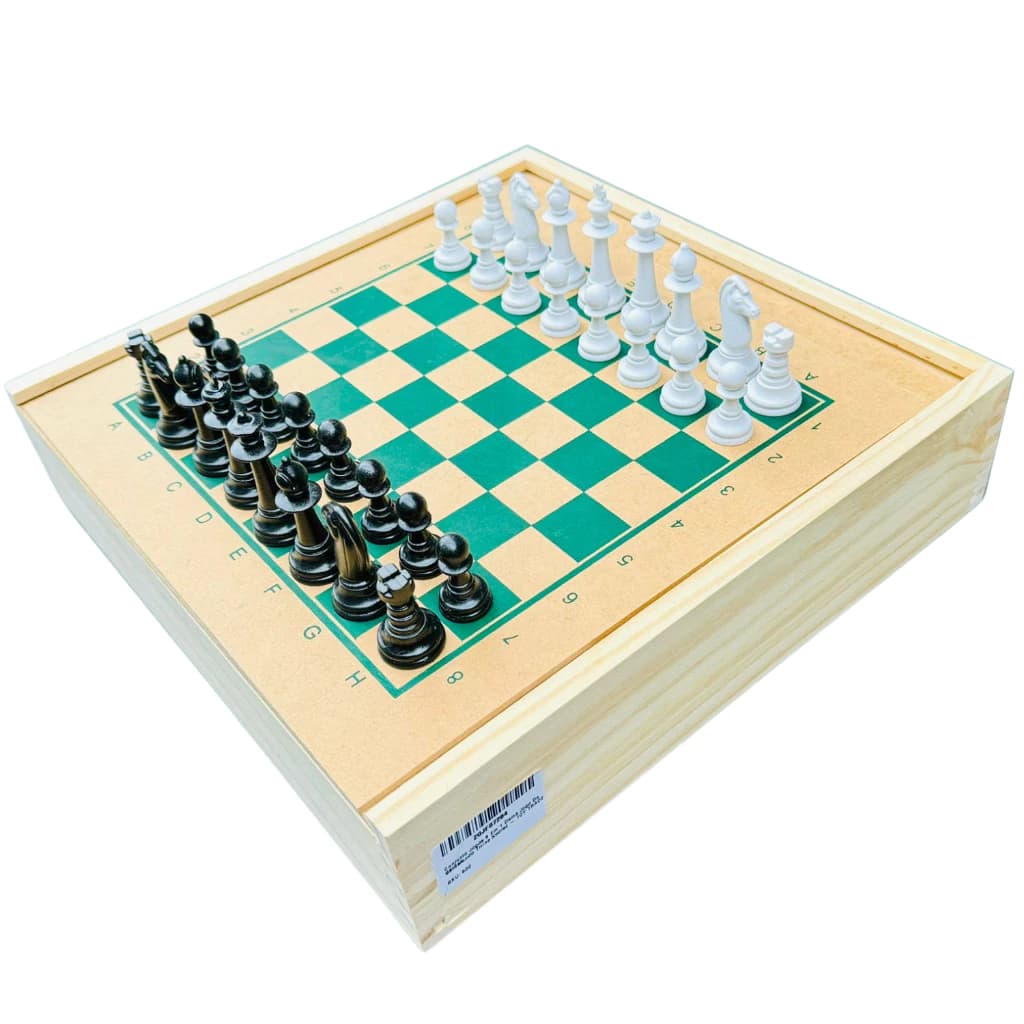 Jogo de Mesa 5x1 Xadrez, Dama, Ludo, Trilha, Jogo da Velha Educativos Toy Trade Brinquedos