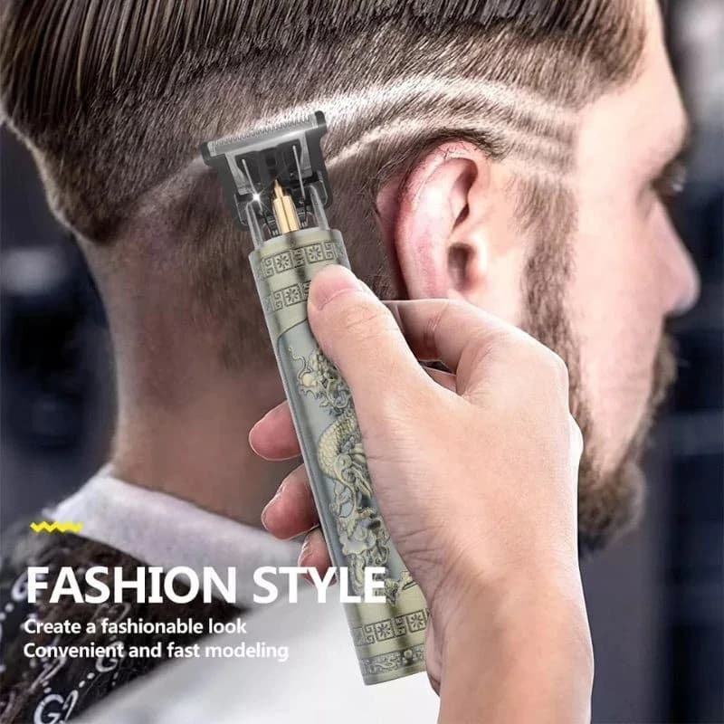 Máquina De Cortar Cabelo e Fazer a Barba Masculina Designer Aleatório Elétrico Profissional