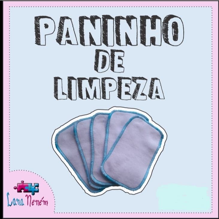 Lenço higiênico reutilizável de pano fralda ecológica