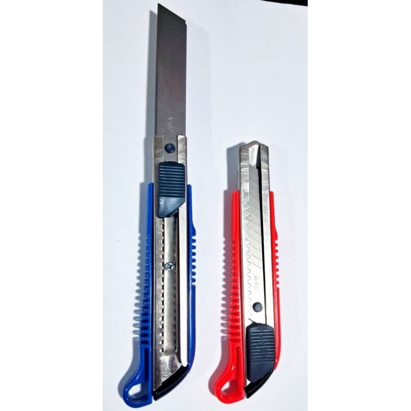 Kit 2 Estiletes Profissional Grande com Trava Multiuso Lâmina 18mm