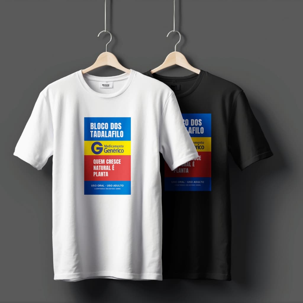 Camiseta Carnaval Bloco Tadalafilo Bloquinho Abada Carna 2025 Humor Remedio Envio Imediato Oferta