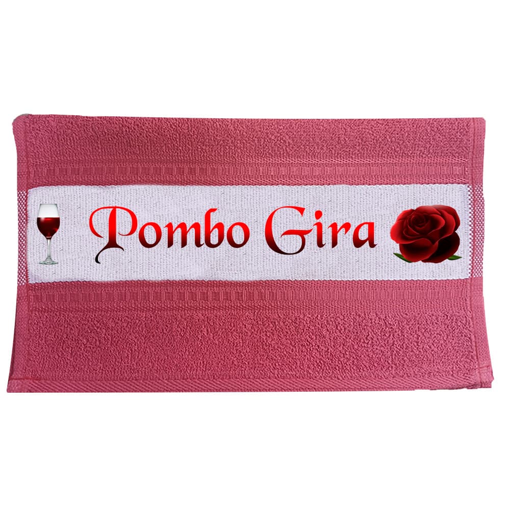 Toalha Umbanda Candomble Pombo Gira Padilha Mulambo Sete Saias Rosa Caveira Vermelha Dama da noite Pomba gira