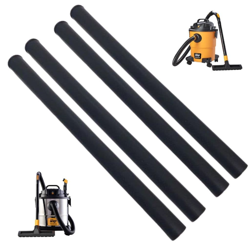 4 Tubos Extensores Preto Aspirador Wap Gtw 10 12 20