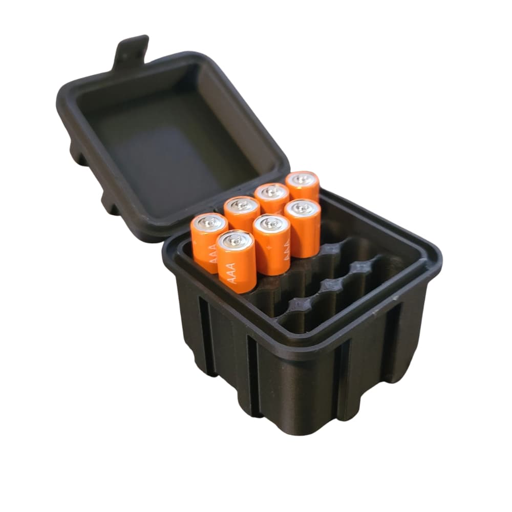 Case Estojo Pilhas AAA Palito Dispenser Suporte Organizador Prático