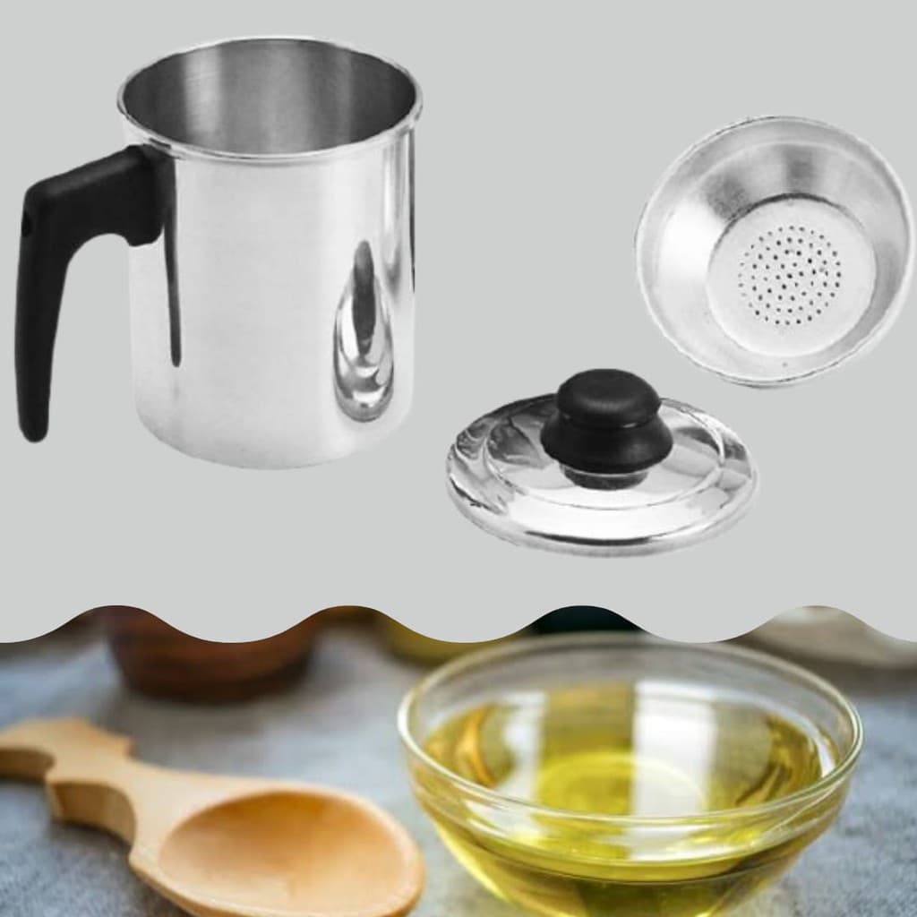Panela Filtro De Óleo De Cozinha 1 Litro Oferta!