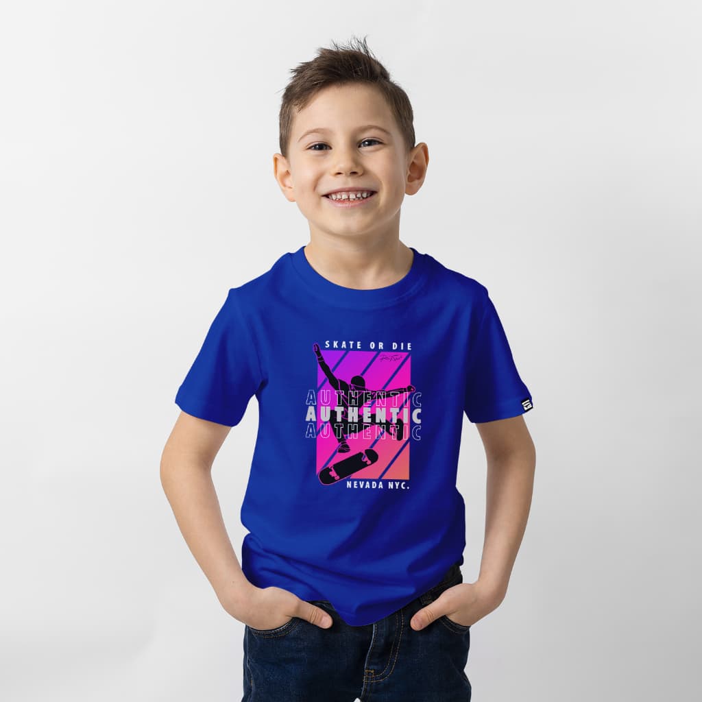 Camiseta Infantil 100% Algodão Premium Skate
